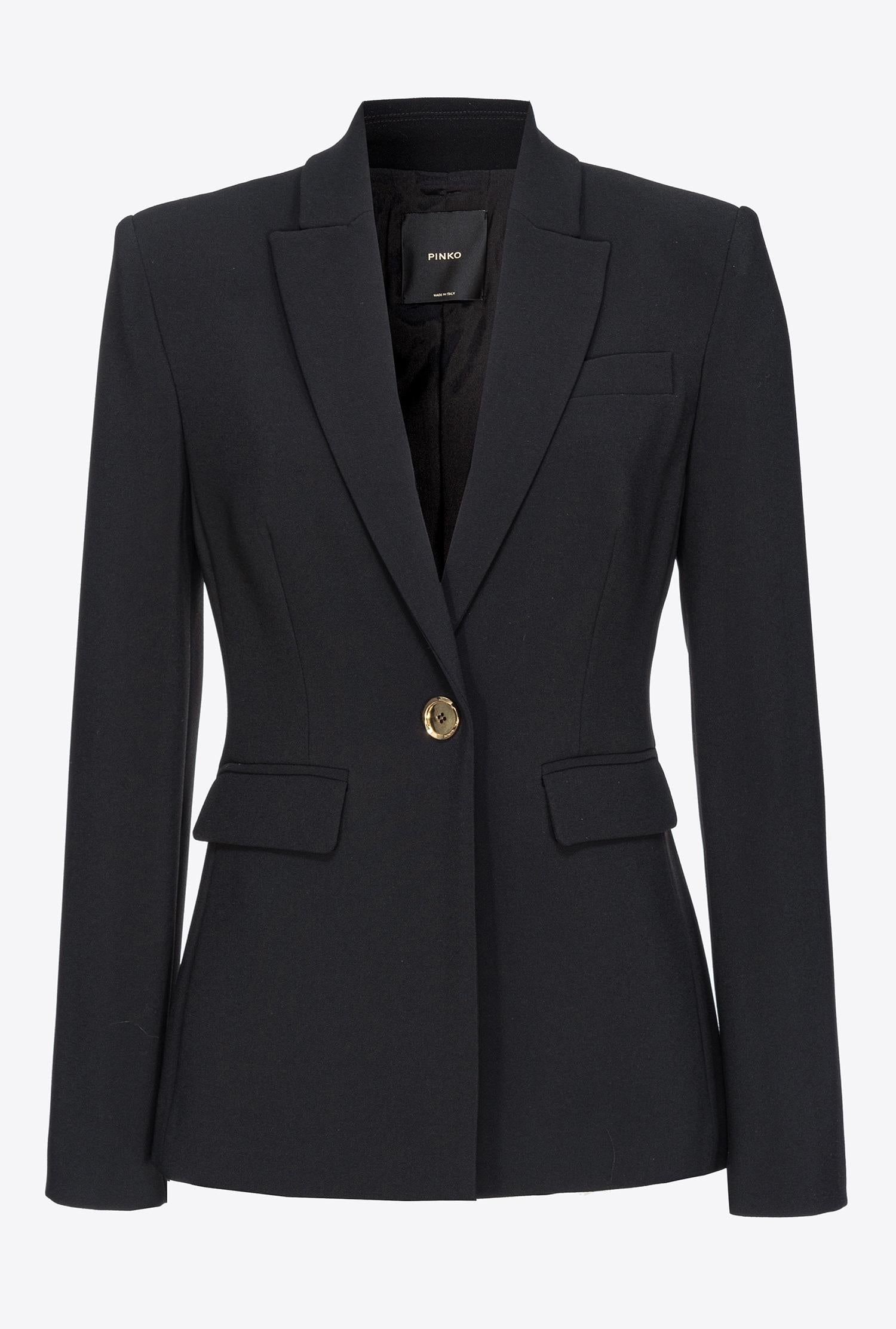 Blazer monopetto 100180A14I Z99 PINKO Black 
