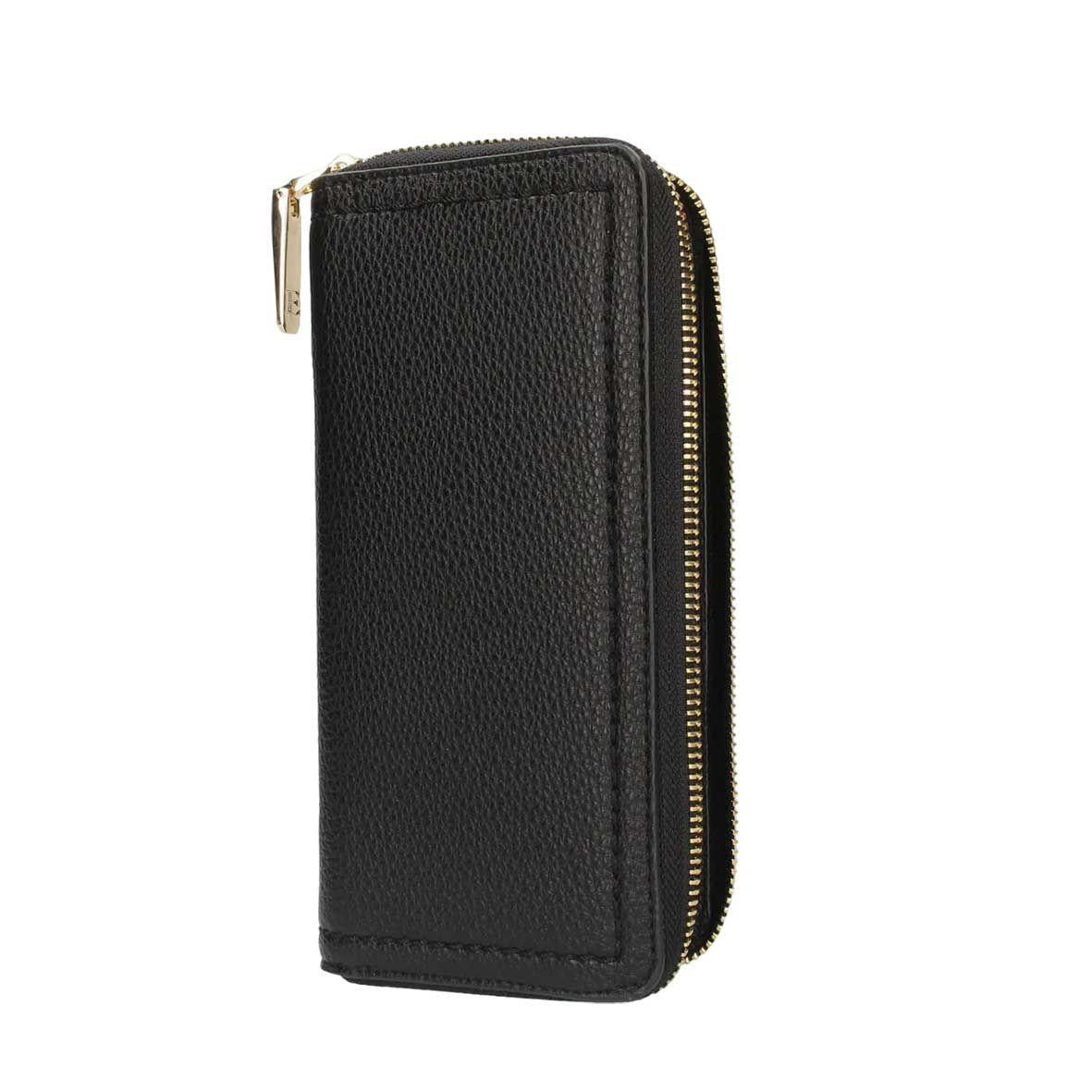 Portafoglio in ecopelle con zip 12600371 293 ERMANNO FIRENZE Black 