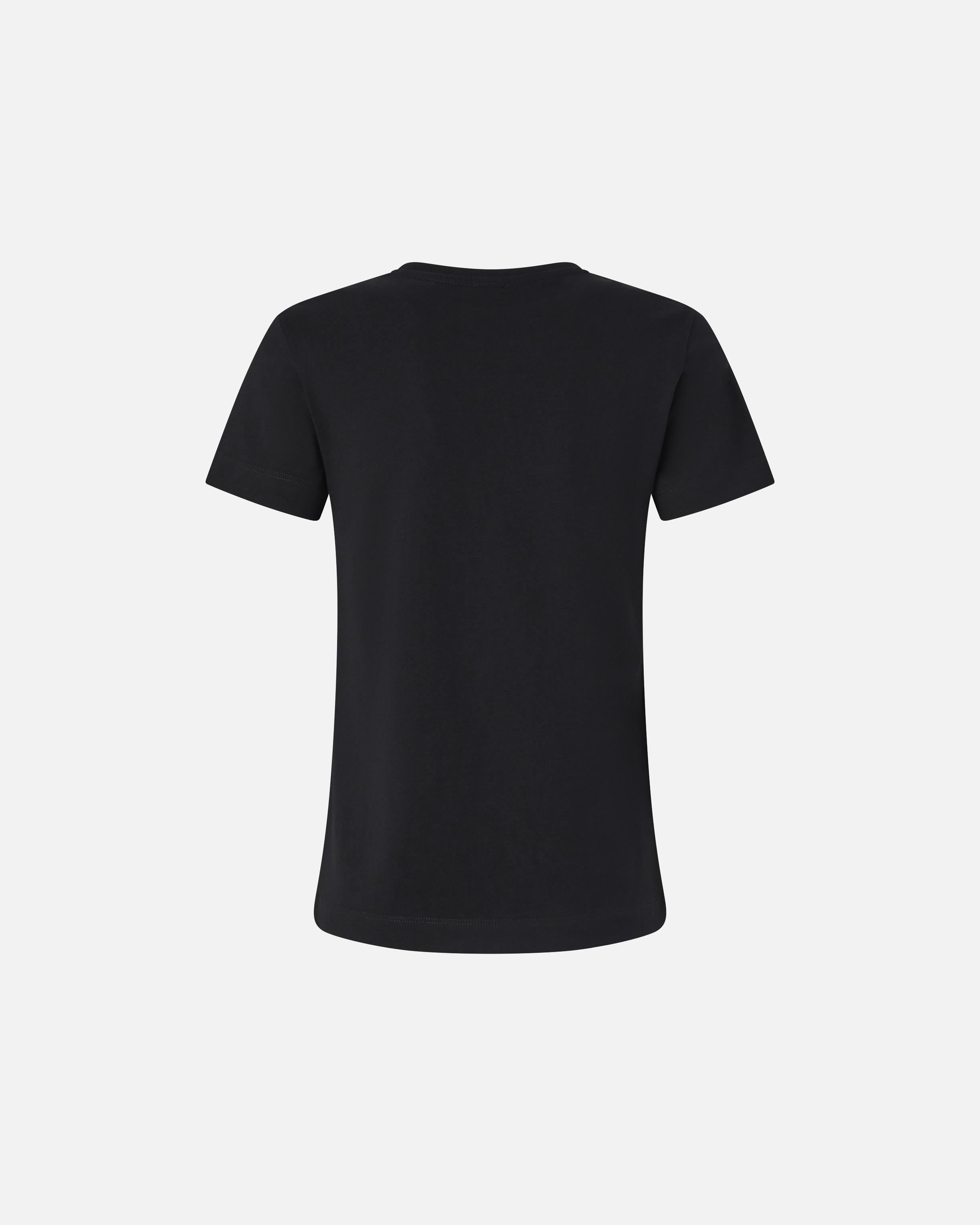 T-shirt maniche corte logo ricamato 100355A2HN Z99 PINKO Nero 