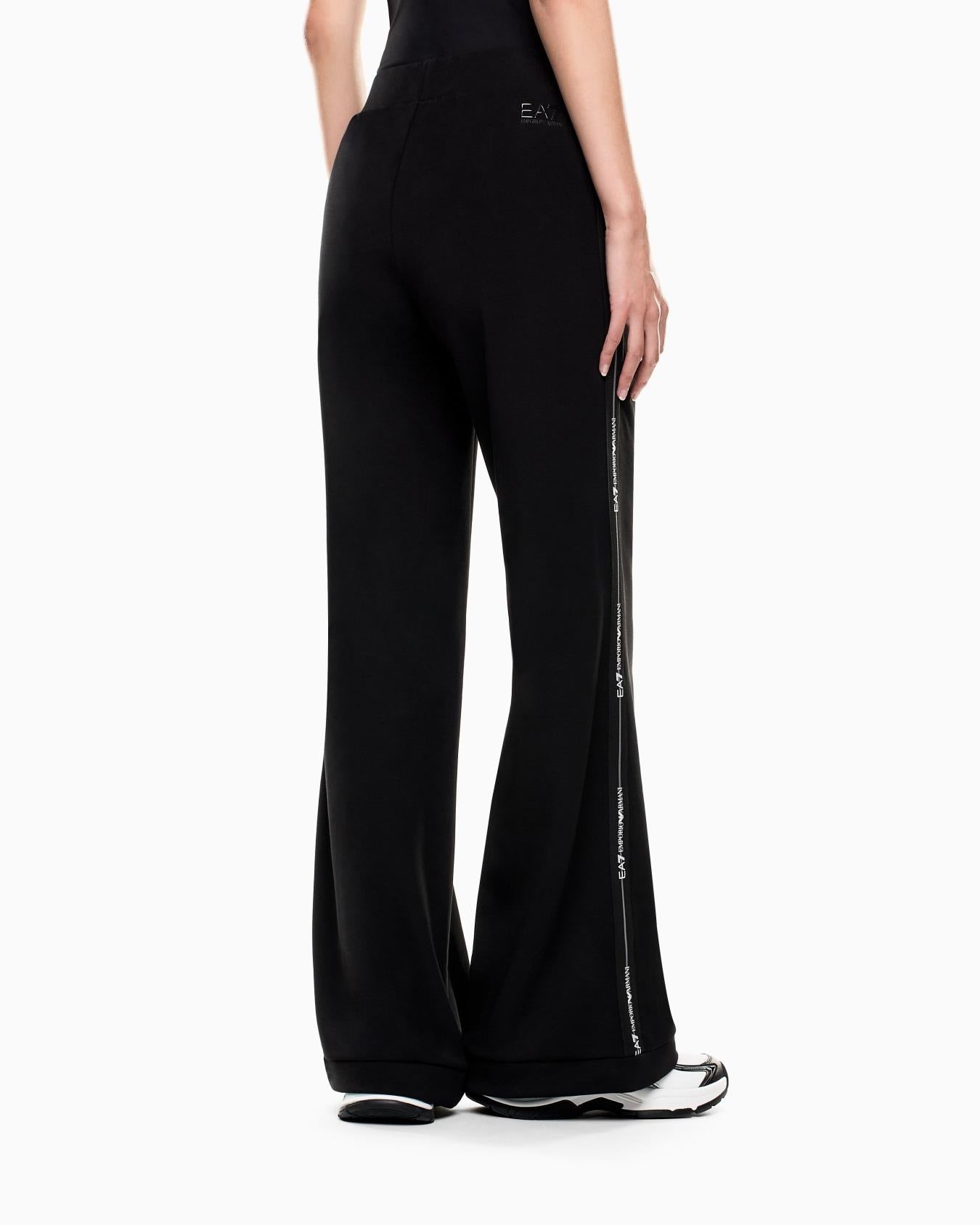 Pantaloni in jersey di cotone e modal 7W000961 AF12501 UC0001 EA7 Black 