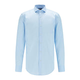 Camicia in cotone elasticizzato 50460918 10151300 01 450 BOSS Light pastel blue 