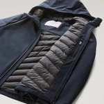 Giacca Pacific in Tech Softshell CFWOOU0791MRUT3496 3989 WOOLRICH Melton blue 