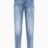 Jeans loose fit in denim selvedge Denim Lab 6R1J69 1DQTZ 0943 EMPORIO ARMANI Blue denim chiaro 