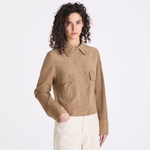 Giubbotto in suede PED5567 99012407 794 PEUTEREY Beige 