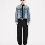 Giacca in jeans ricamata FF55DV3026I7 DS KENZO Medium stone 