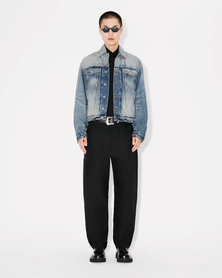 Giacca in jeans ricamata FF55DV3026I7 DS KENZO Medium stone 