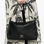 Borsa hobo in ecopelle 12402120 BLACK ERMANNO FIRENZE Black 