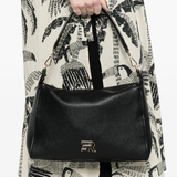 Borsa hobo in ecopelle 12402120 BLACK ERMANNO FIRENZE Black 