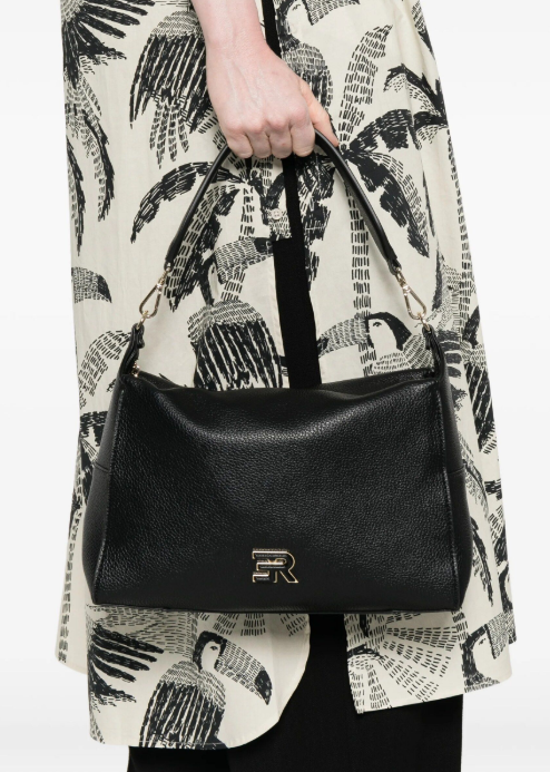 Borsa hobo in ecopelle 12402120 BLACK ERMANNO FIRENZE Black 