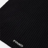 Sciarpa in misto lana a coste 105996A2Z4 Z99 PINKO Nero limousine 