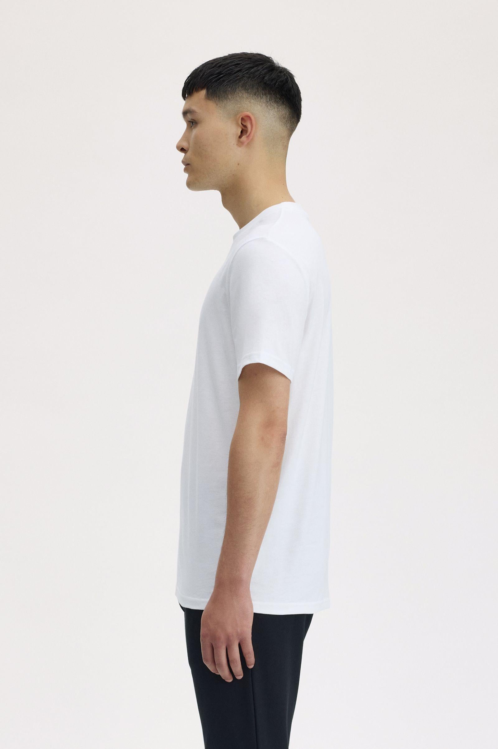T-Shirt manica corta M4580 100 FRED PERRY White 