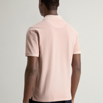Polo Mackinack tinta in capo in piqué di cotone elasticizzato CFWOPO0065MRUT1483 4409 WOOLRICH Rose smoke 
