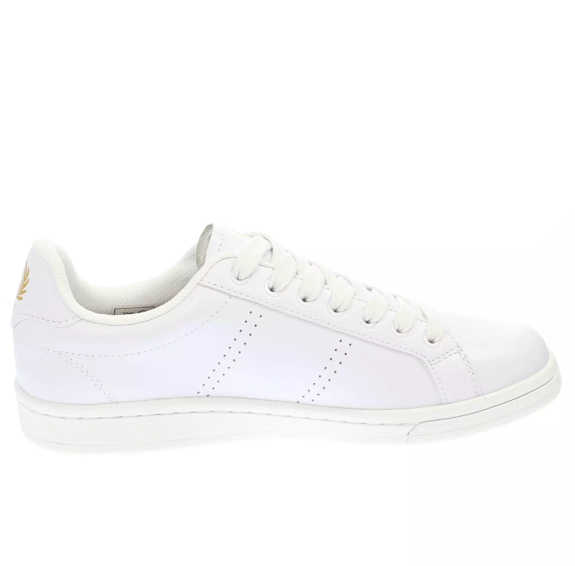 Sneaker in pelle e gomma B6312 T31 FRED PERRY White/milano/gold 