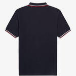 Polo manica corta M3600 T55 FRED PERRY Nvy/swht/bntred 