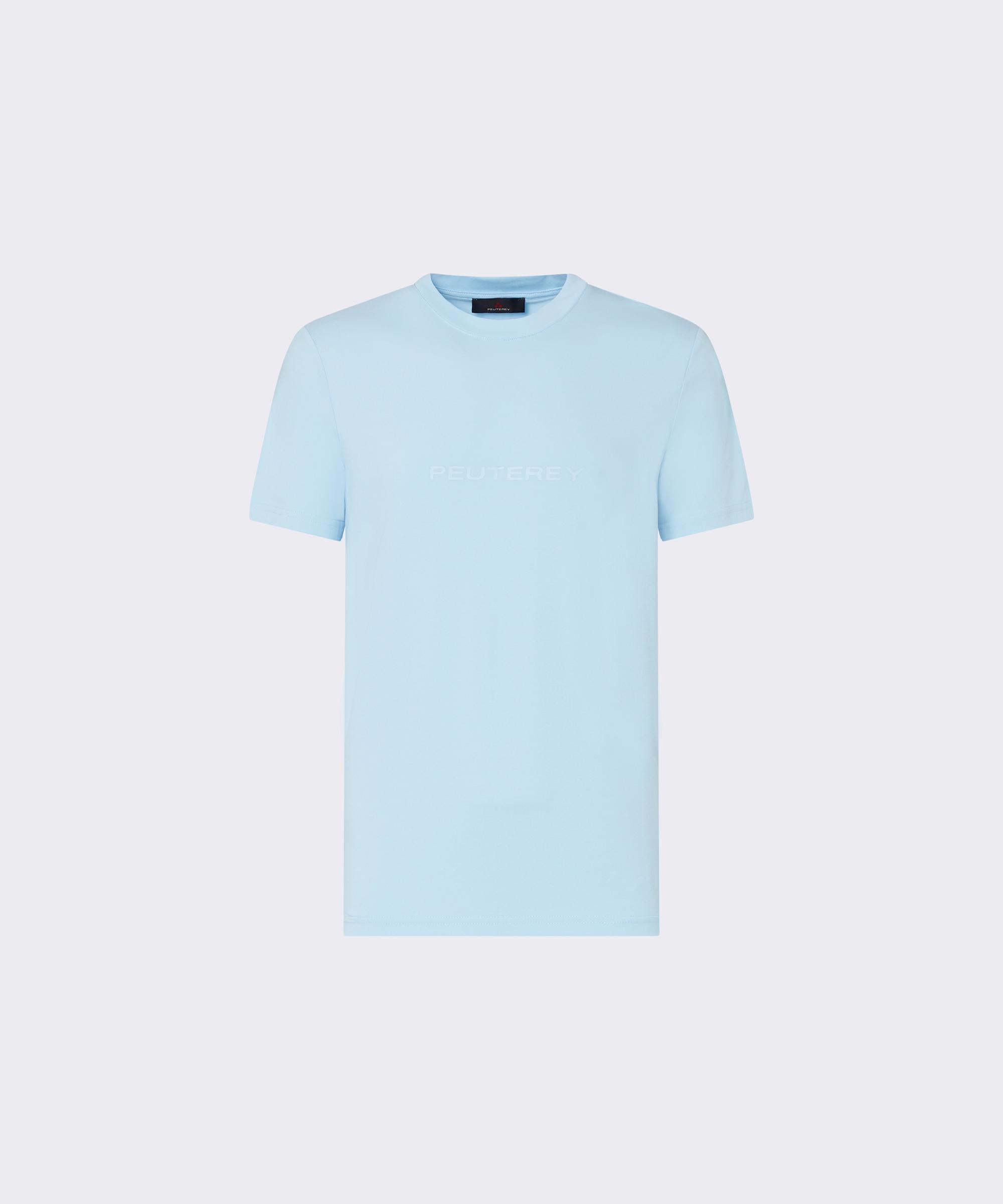 T-shirt con scritta termonastrata PEU5796 99012247 290 PEUTEREY Porto azzurro 