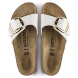 Ciabatta in pelle MADRID BIG BUCKLE 1019814 PATENT WHITE BIRKENSTOCK Patent white 