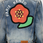 Giacca in jeans ricamata FF55DV3026I7 DS KENZO Medium stone 