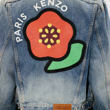 Giacca in jeans ricamata FF55DV3026I7 DS KENZO Medium stone 