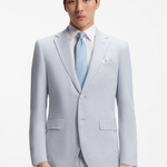Abito due pezzi regular fit in bouclé elasticizzato 50561822 10279246 01 466 BOSS Light blue 