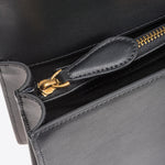 Borsa a tracolla media in pelle liscia 100941A0F1 Z99Q PINKO Nero-antigue 