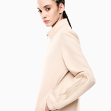 Felpa con zip logata 7W000523 AF13151 U1046 EA7 Beige 