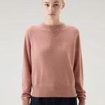 Maglia girocollo in misto lana e cashmere CFWWKN0253FRUF0603 4385 WOOLRICH Dry rose 