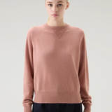 Maglia girocollo in misto lana e cashmere CFWWKN0253FRUF0603 4385 WOOLRICH Dry rose 