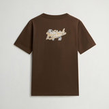 T-Shirt in puro cotone con logo CFWOTE2010MRUT5334 10026 WOOLRICH Slate black 