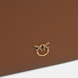 Borsa a tracolla con tre scomparti 105161A0QO L17Q PINKO Marrone-leone-antique gold 