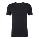 T-Shirt scollo a V 50475415 10243551 01 001 BOSS Black 