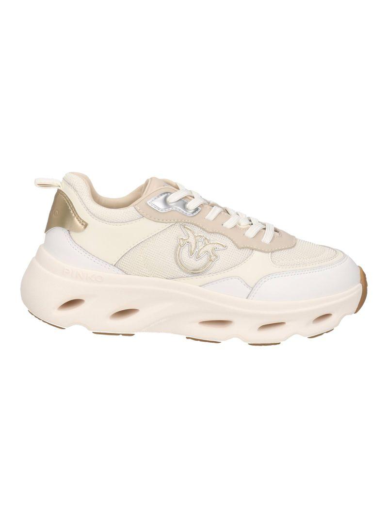 Sneaker in pelle e gomma SS0167P132 D70 PINKO Milk/corda 