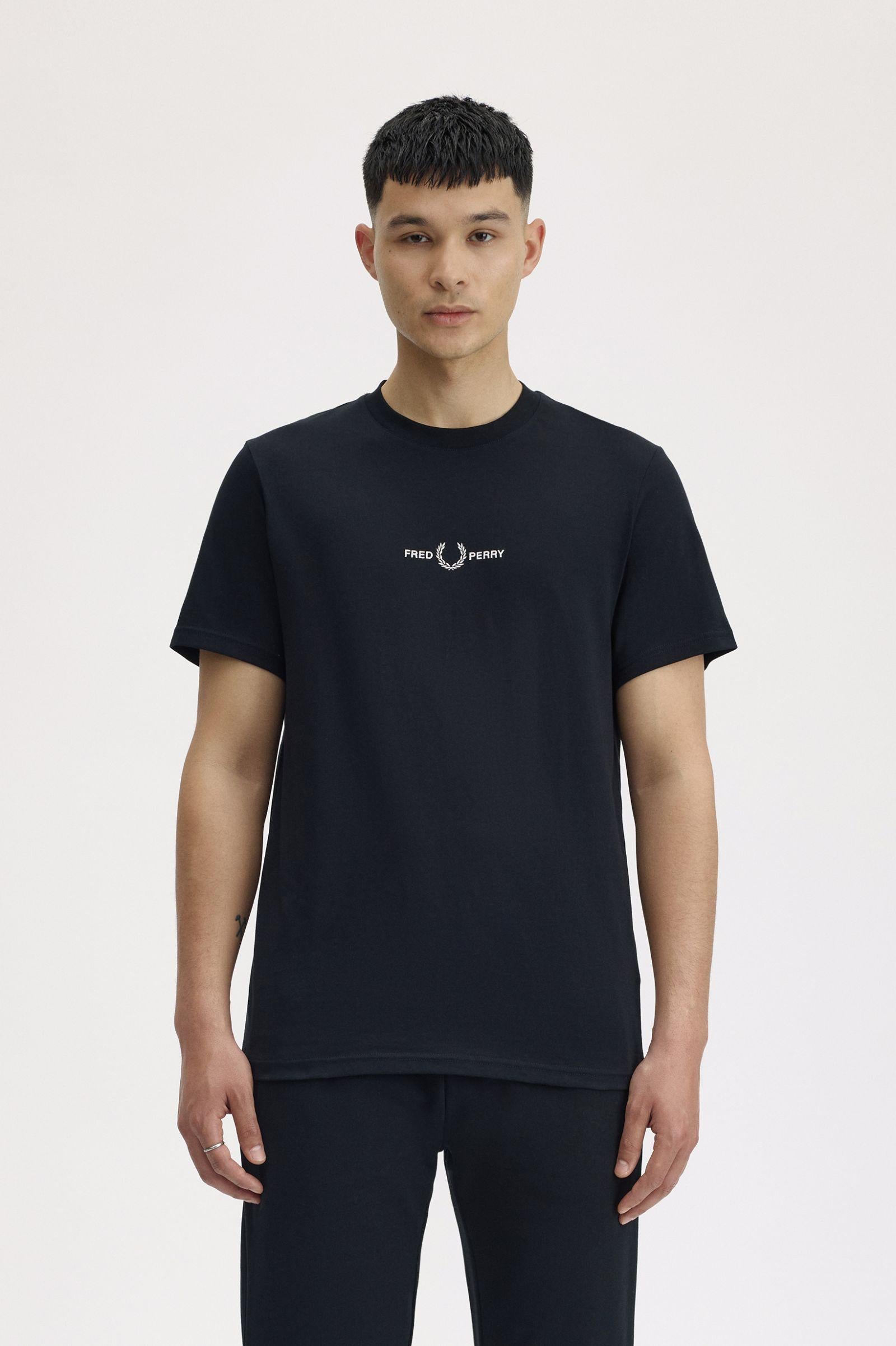 T-Shirt manica corta M4580 102 FRED PERRY Black 