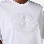 T-shirt in jersey con logo embossed MA60N51E2 270 ELISABETTA FRANCHI Gesso 