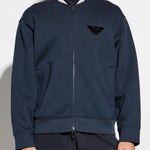 Felpa con zip EM002877 AF17545 UB118 EMPORIO ARMANI Blue 