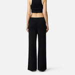 Pantaloni in maglia con bande in viscosa lucida KP74S61E2 685 ELISABETTA FRANCHI Nero/burro 