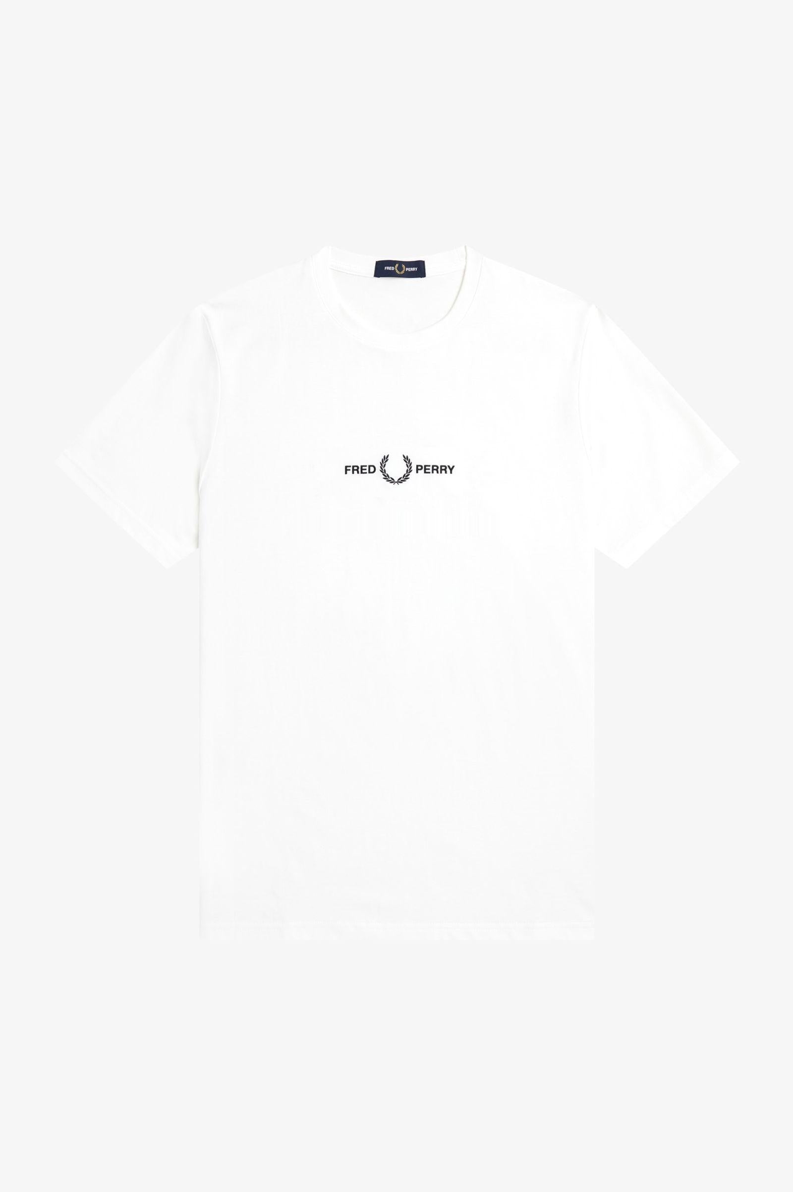 T-Shirt manica corta M4580 100 FRED PERRY White 