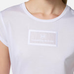 T-shirt in jersey con ricamo MA00451E2 270 ELISABETTA FRANCHI Gesso 