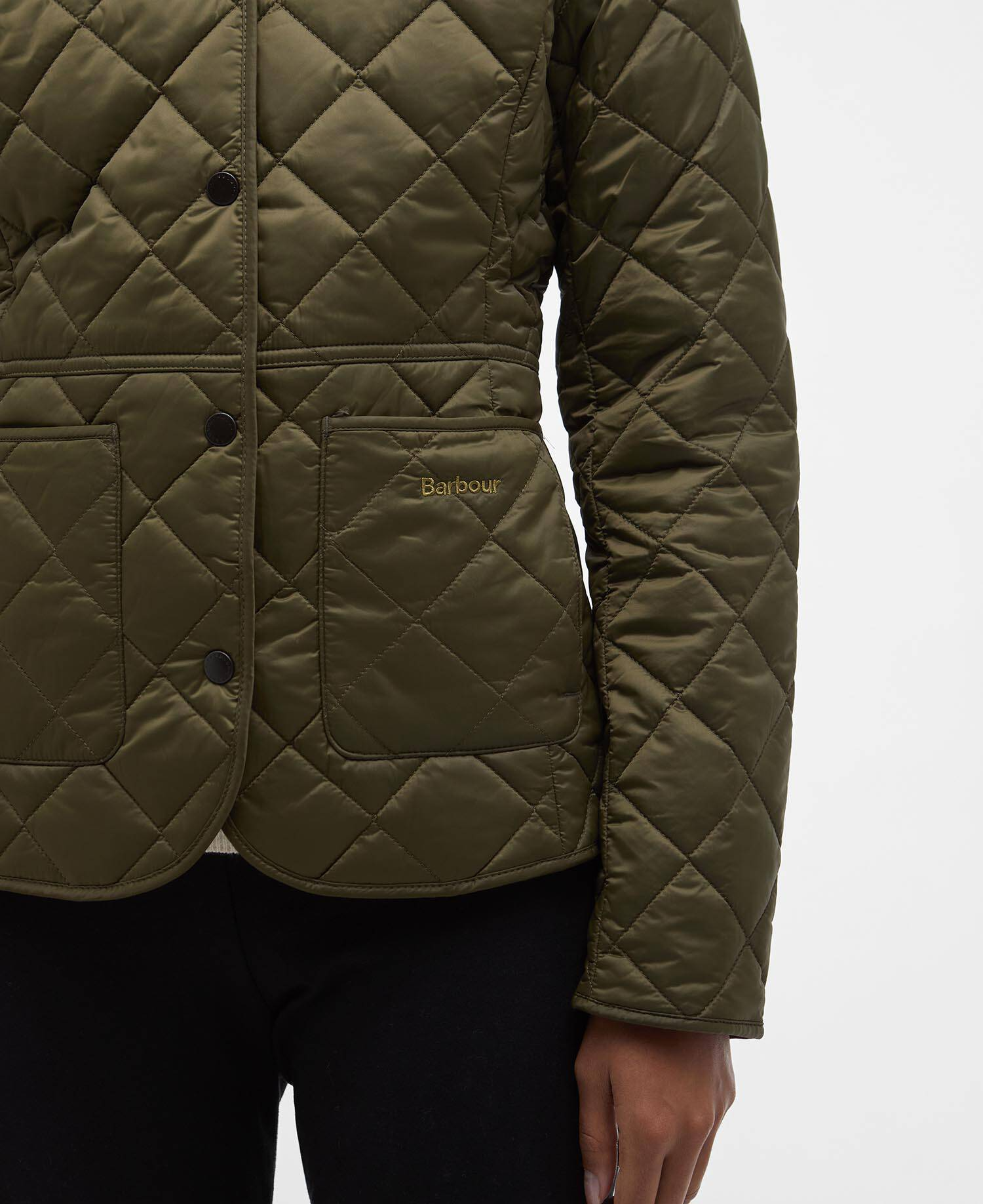 Giacca trapuntata LQU1012 LQU OL51 BARBOUR Olive/pale pink 