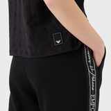 T-shirt in jersey devoré eagle all over 3R2T7F 2JWBZ 0999 EMPORIO ARMANI Black 