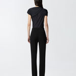 Pantaloni eleganti svasati in cady tecnico 104690A213 Z99 PINKO Nero limousine 