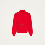 Maglia seamless con morsetto Oval T 222TT3191 00456 TWIN SET Papavero 