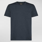 T-Shirt manica corta con taschino<BR/> PEU5137 99011976 215 PEUTEREY Blue 