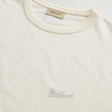 T-Shirt in puro cotone fiammato CFWOTE0161MRUT4061 8887 WOOLRICH Jet stream 