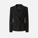 Blazer con bottoni sulle maniche 105679A2R9 Z99 PINKO Nero limousine 