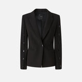 Blazer con bottoni sulle maniche 105679A2R9 Z99 PINKO Nero limousine 