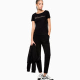 T-Shirt in jersey stretch 7W000978 AF10373 UC001 EA7 Black 