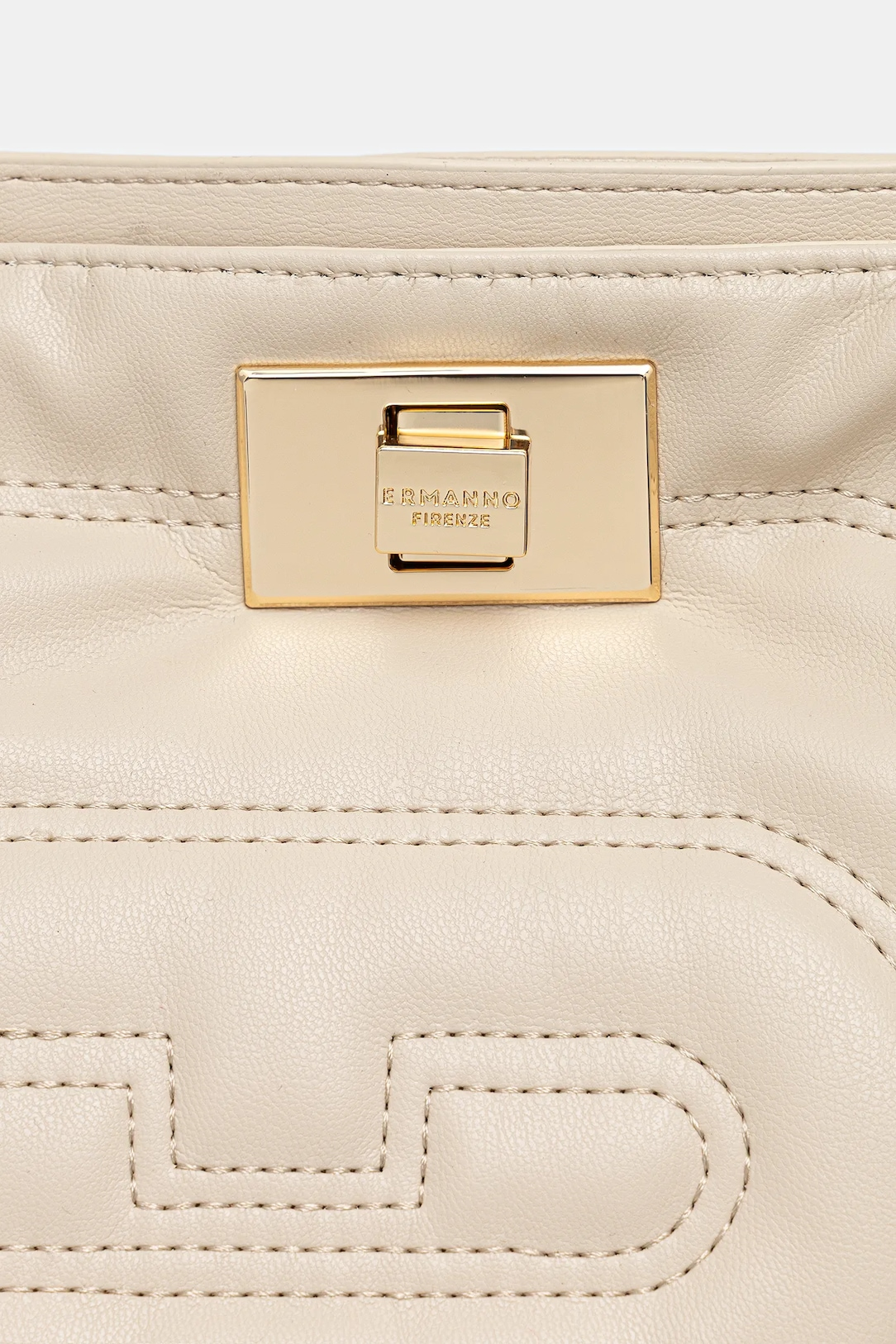Borsa a spalla in ecopelle 12401969 381 ERMANNO FIRENZE Ivory 