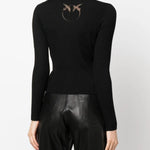 Cardigan in maglia 102018A1KW Z99 PINKO Black 