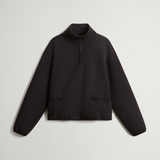 Felpa in misto cotone a collo alto CFWWSW0136FRUT3865 100 WOOLRICH Black 