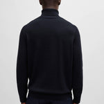 Maglia a collo alto cotone e cashmere 50527573 10265865 01 404 BOSS Dark blue 